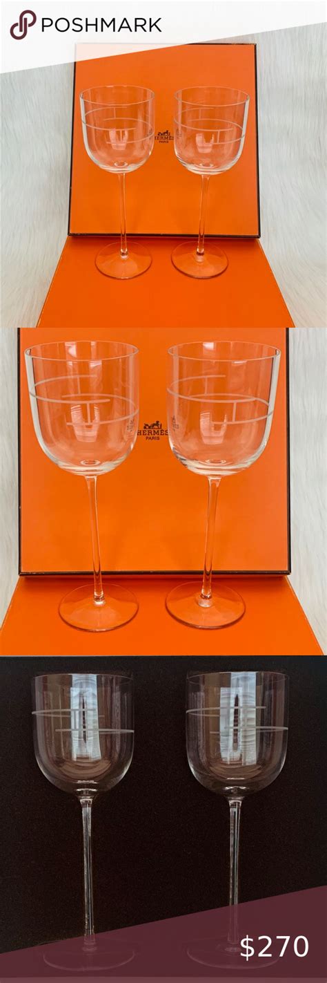 hermes wine glasses